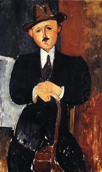 Seated man with a cane, Amedeo Modigliani